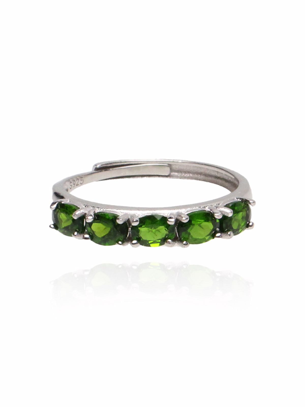 비엔베투(Bien Vetu) 다이옵사이트 오발 테니스 반지 925실버 3x4mm
