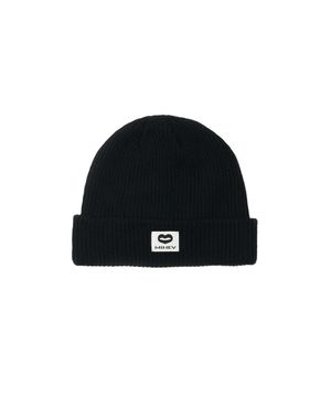 클래식 라벨 비니 블랙