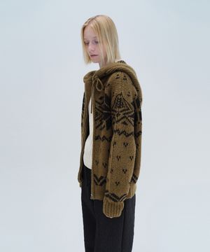 NORDIC HOODIE ZIP UP (khaki)