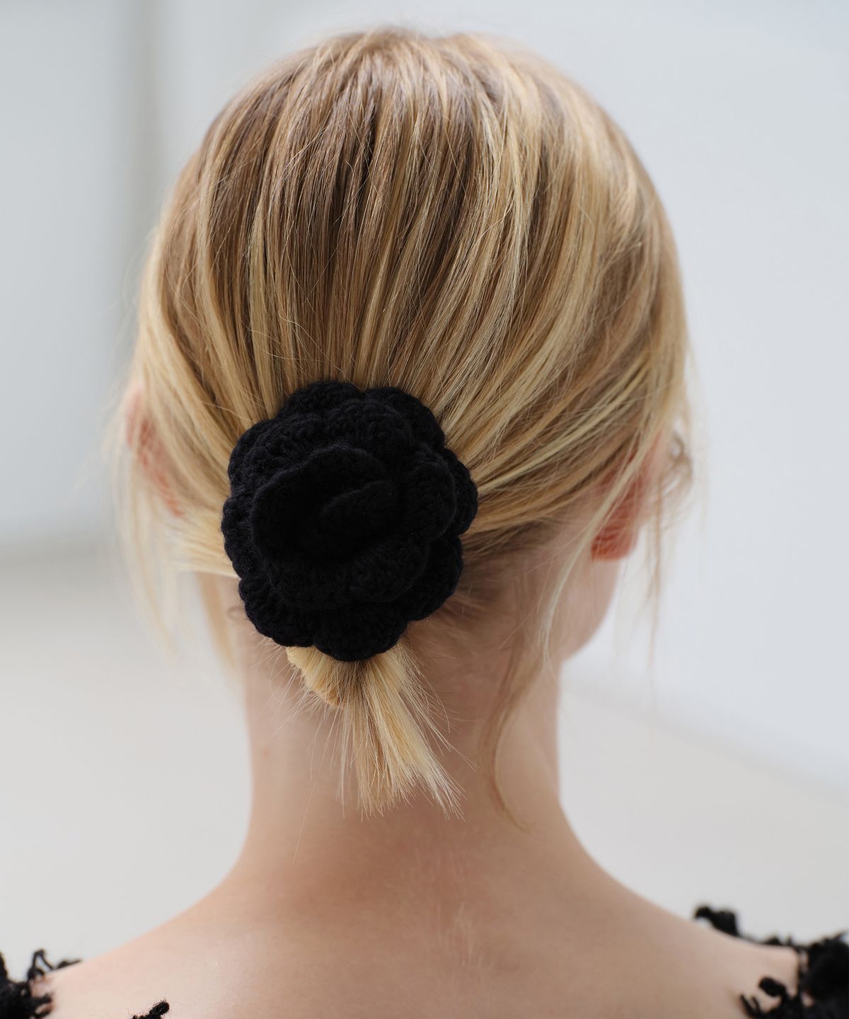 다이애그널(DIAGONAL) APPLIQUE HAIR TIE (3color)