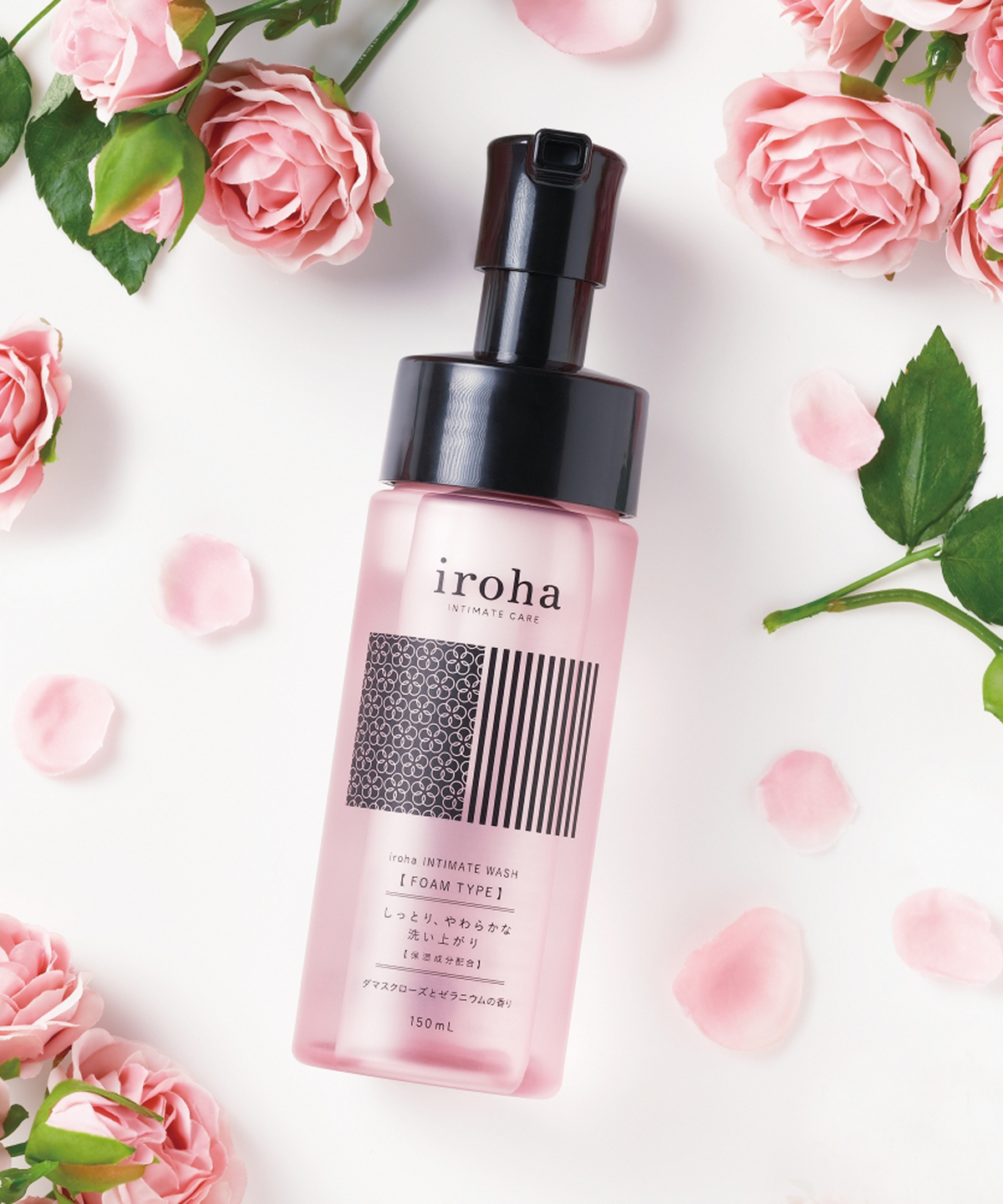 이로하 인티메이트 케어(IROHA INTIMATE CARE) 이로하 인티메이트 워시 폼 타입 청결제 다마스크 로즈&제라늄 향