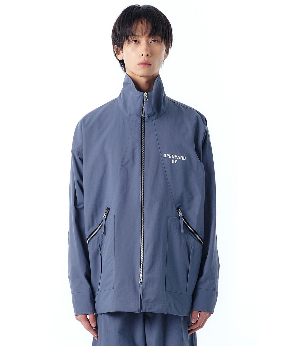 오픈야드(오와이)(OPENYARD(OY)) W.L ZIPPER FIELD JACKET-STONE BLUE