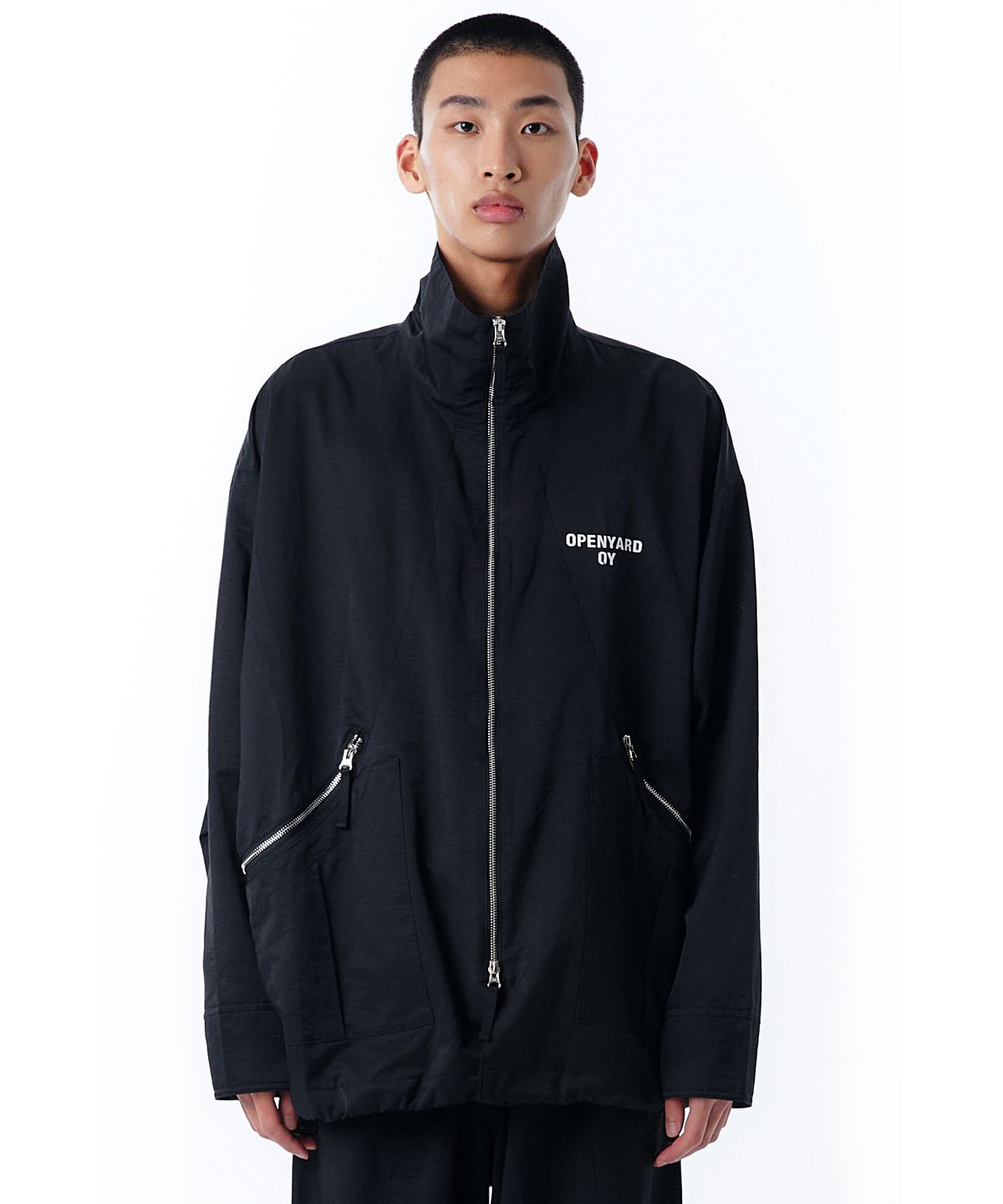 오픈야드(오와이)(OPENYARD(OY)) W.L ZIPPER FIELD JACKET-BLACK
