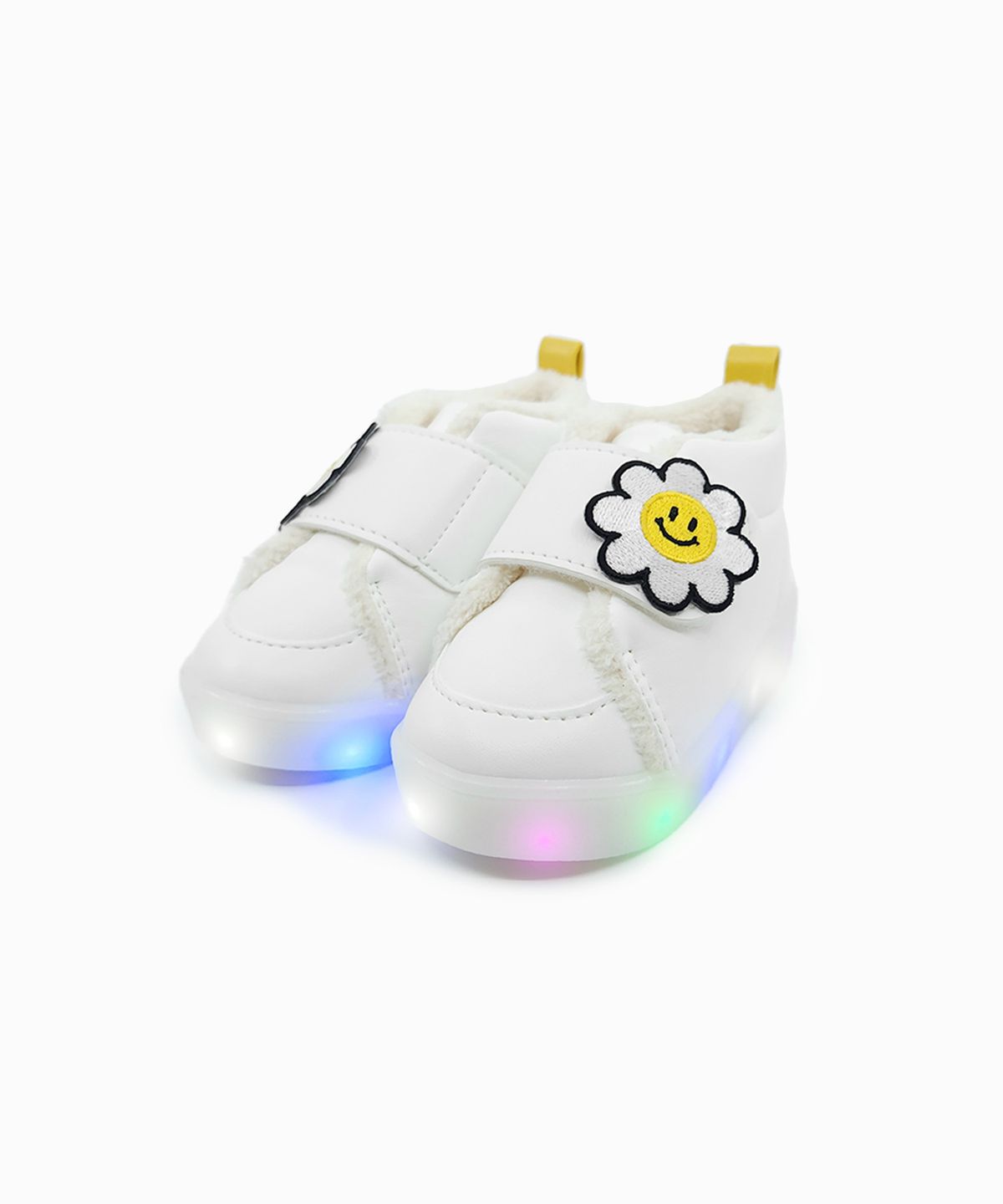 베이비솔(BABYSOLE) 패딩데이지LED털운동화