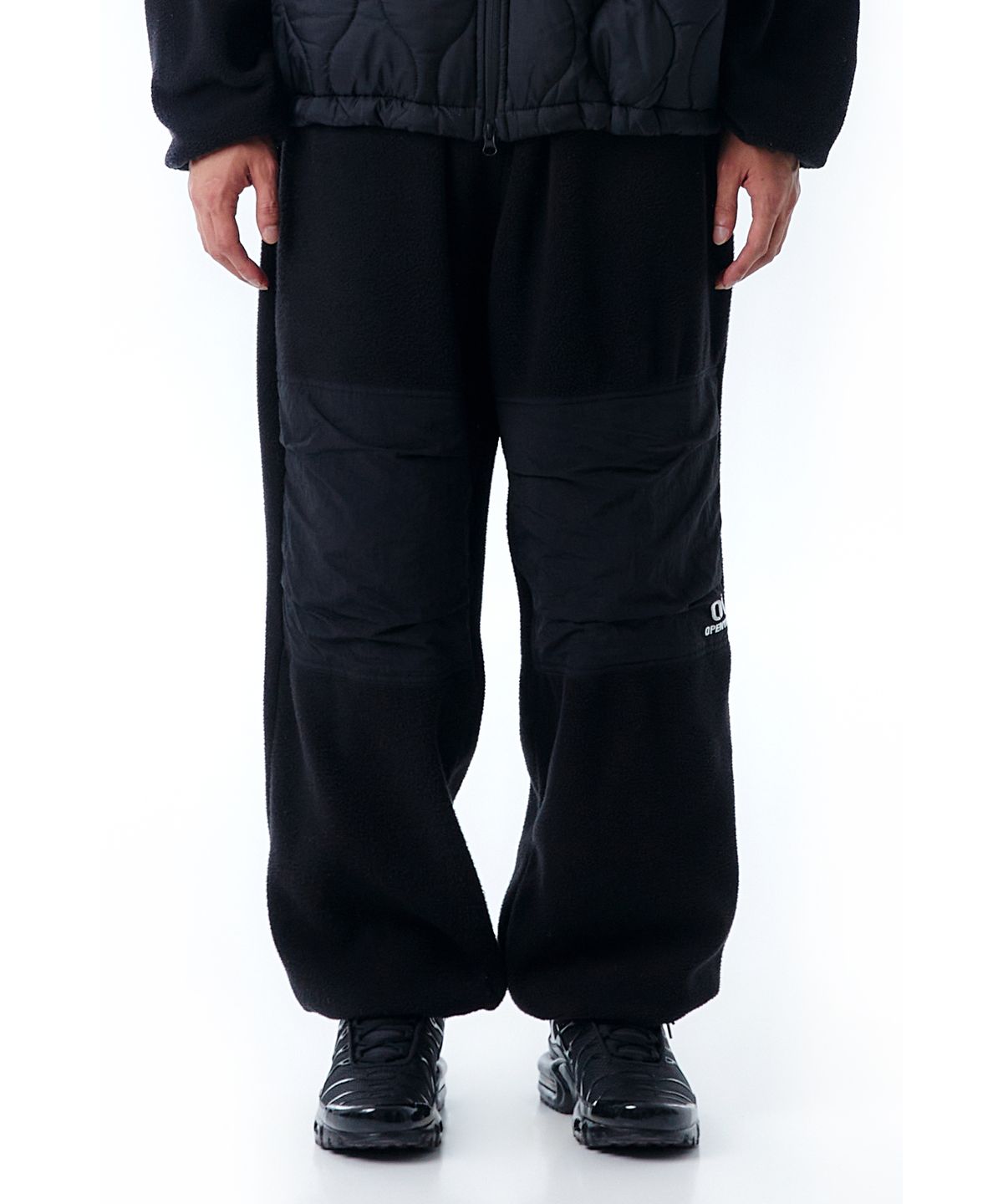 오픈야드(오와이)(OPENYARD(OY)) B.S FLEECE PANTS-BLACK/BLACK