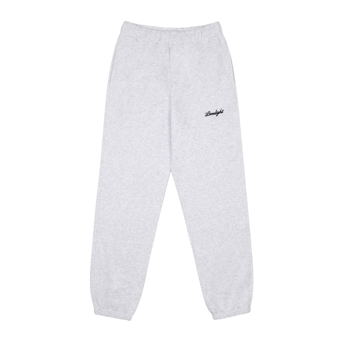 라임라잇 어패럴(LIMELIGHT APPAREL) 어패럴 스크립트 로고 헤비 조거 팬츠 (애쉬그레이/블랙)