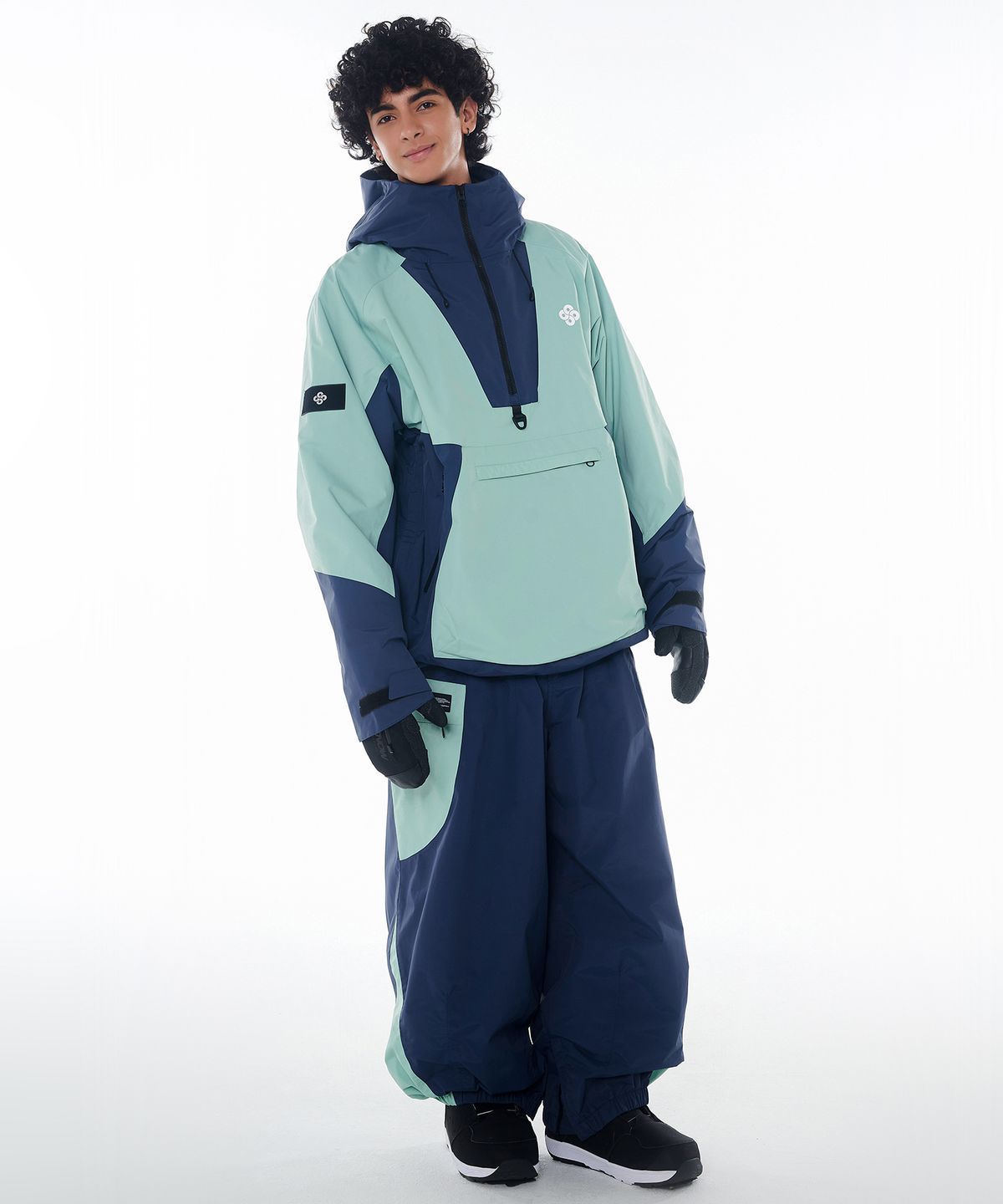 돌아우터웨어(DOLL OUTERWEAR) 2425 피노 자켓&팬츠 보드복 세트 그린 남녀공용