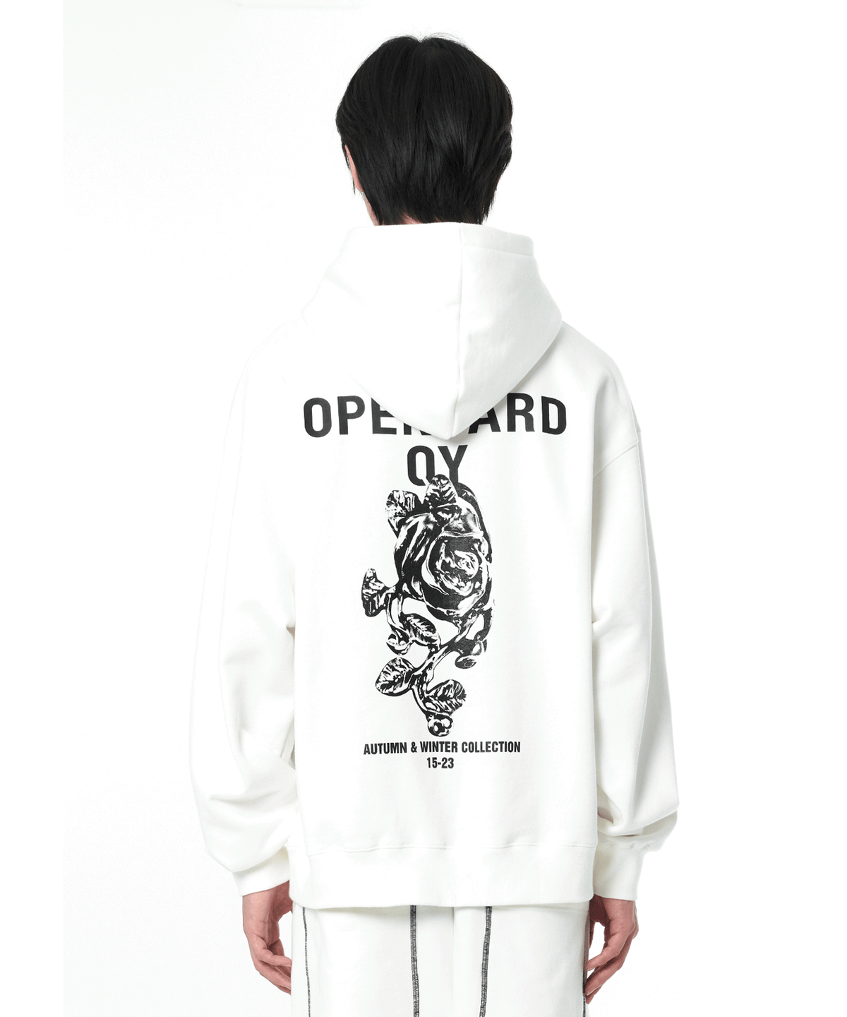 오픈야드(오와이)(OPENYARD(OY)) B.F HOODIE-WHITE