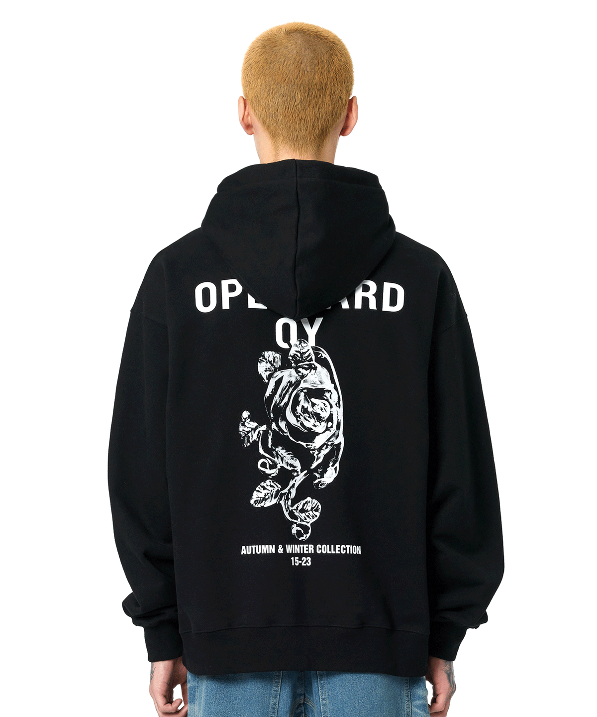 오픈야드(오와이)(OPENYARD(OY)) B.F HOODIE-BLACK