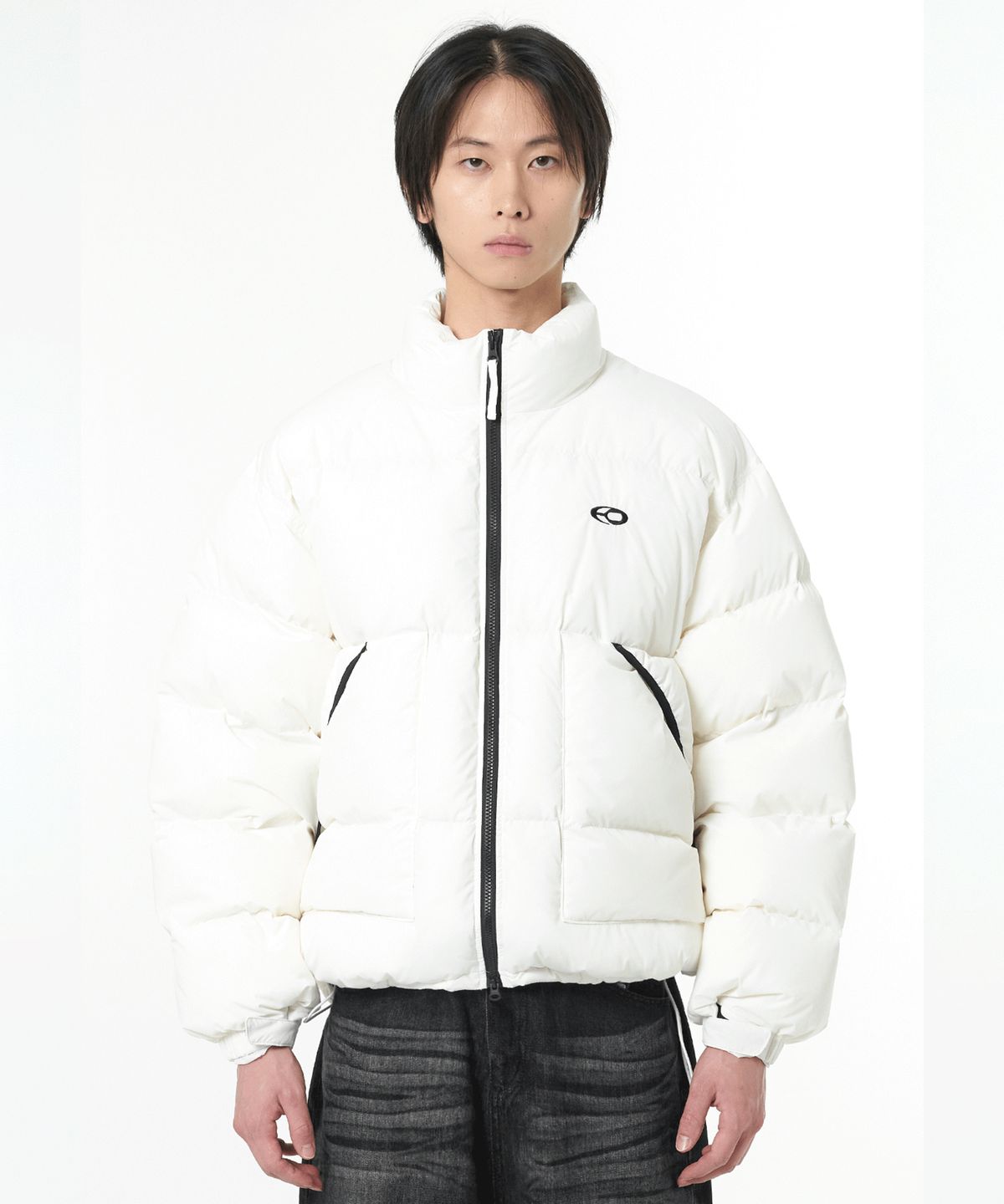 오픈야드(오와이)(OPENYARD(OY)) S.L PADDING JUMPER-WHITE