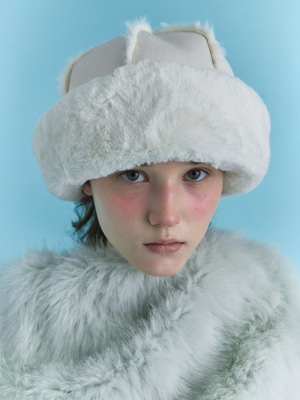 【POESIE DAME】★G-DRAGON 着用★FUR TOQUE HAT IN SUEDE MUSINSA | POESIEDAME FUR TOQUE HAT IN SUEDE CREAM
