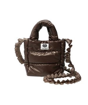 미니 패딩 백 브라운