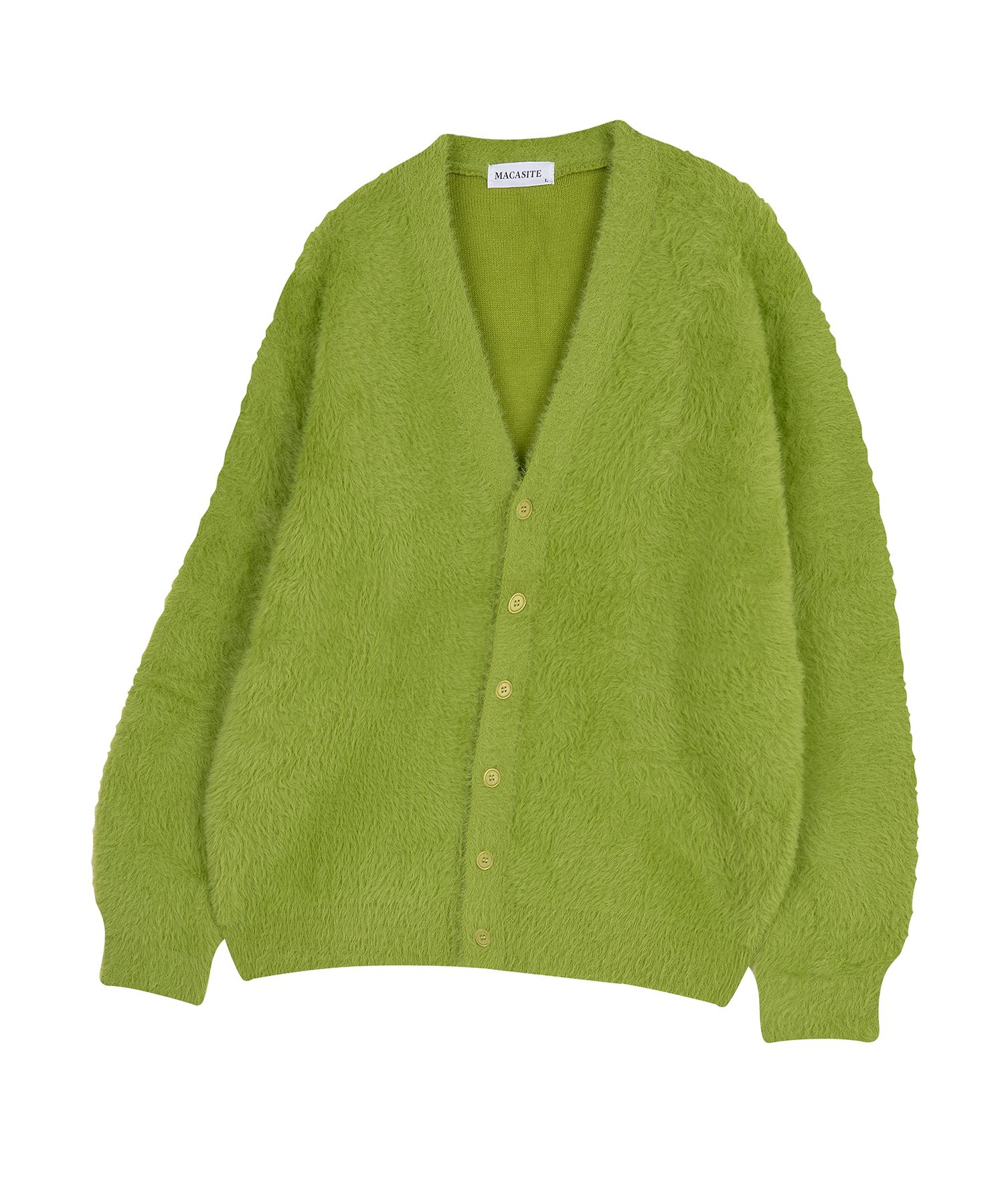MURRAL Hazy knit cardigan 緑 カーディガン 中古・古着通販】AURALEE (オーラリー) 薄手カーディガン GIZA HIGH