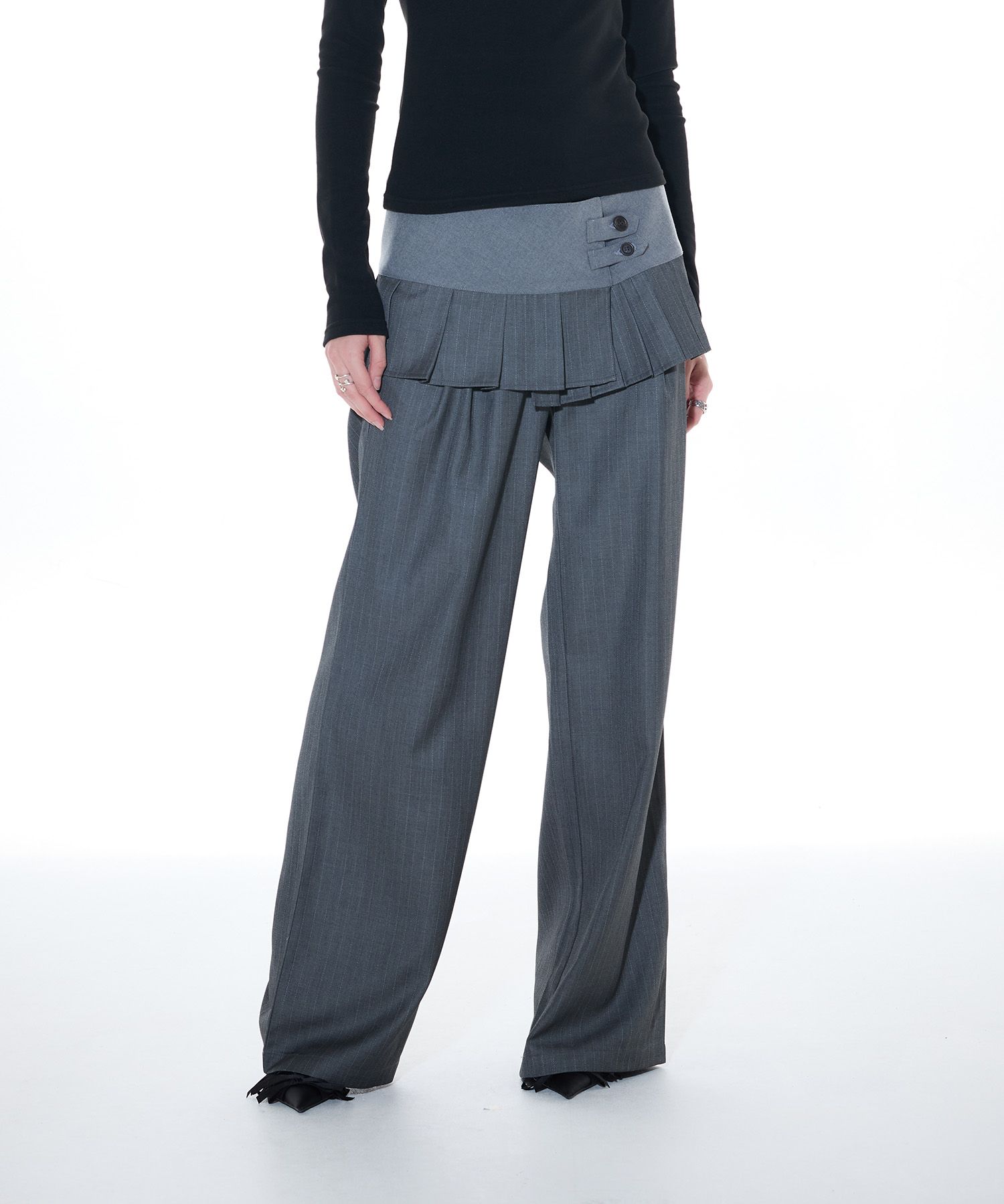 LARTIGENT ♥ L14 PLEATS WRAP SET /追跡付 LARTIGENT ♥ L14 PLEATS WRAP SET /追跡付 (LARTIGENT/パンツ