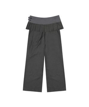 L14 PLEATS WRAP SET (GRAY)
