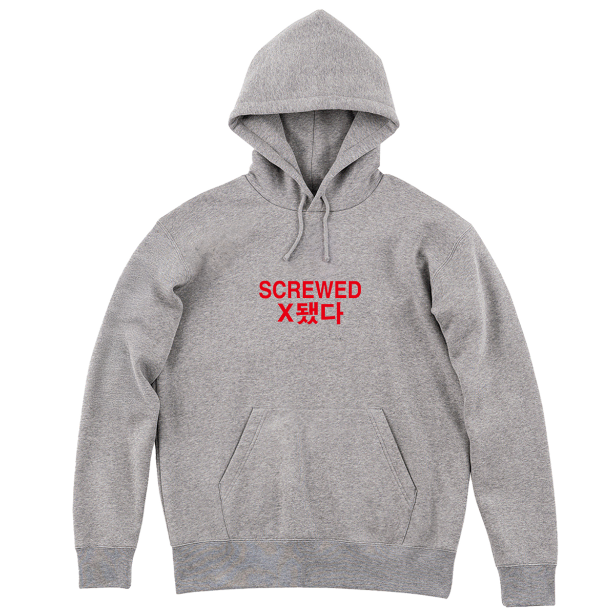 타이거앤갈릭(TIGER AND GARLIC) SCREWED_RED HOODIE