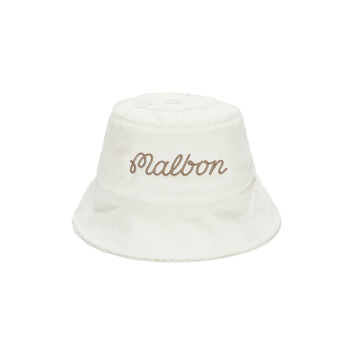 말본 골프(MALBON GOLF) 패딩 리버시블 버킷 햇 IVORY (WOMAN)