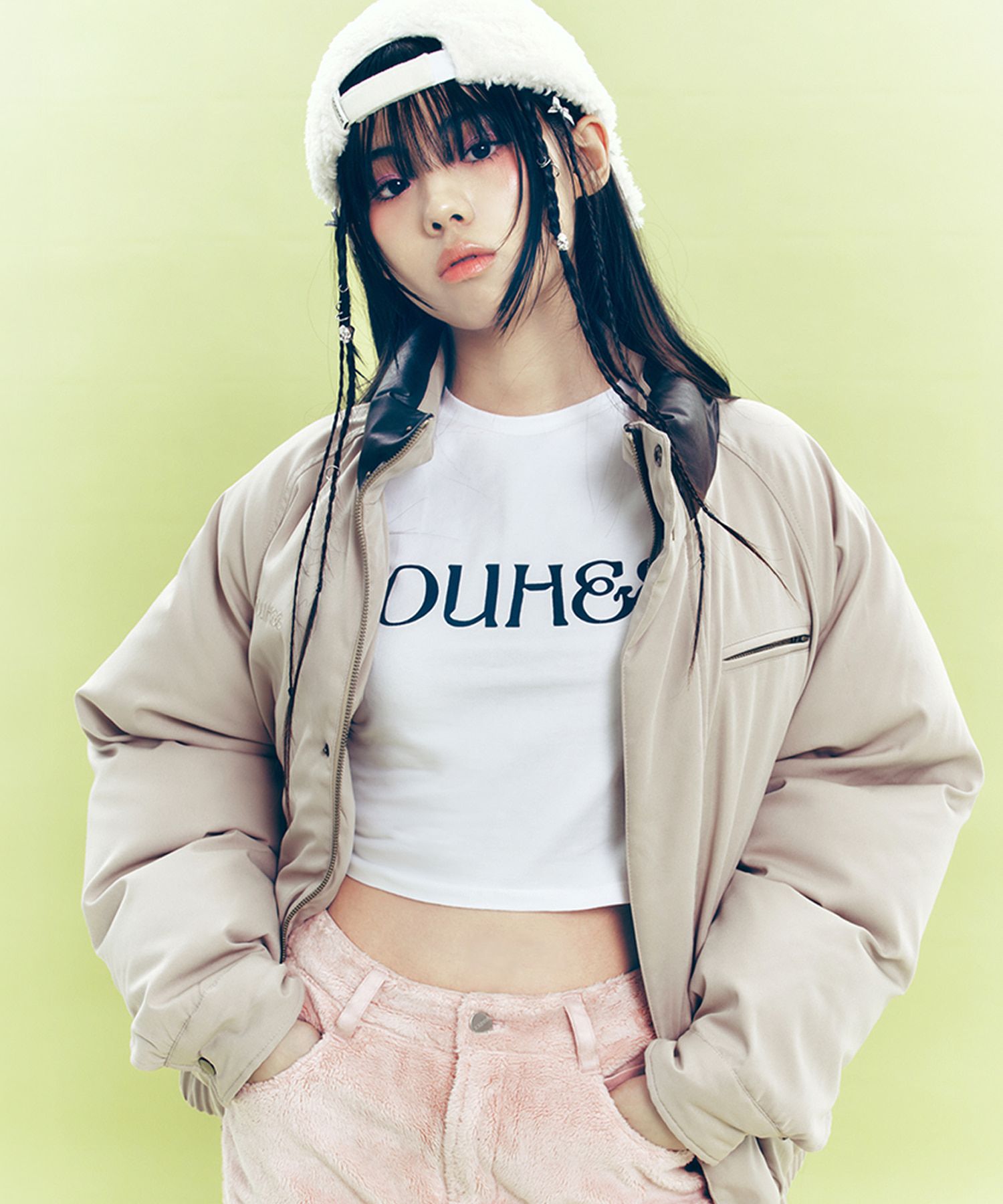 ★24-25FW新作★YOUHEE★YOUHEE LOGO PUFFER JACKET ☆24-25FW新作☆YOUHEE☆YOUHEE LOGO PUFFER JACKET
