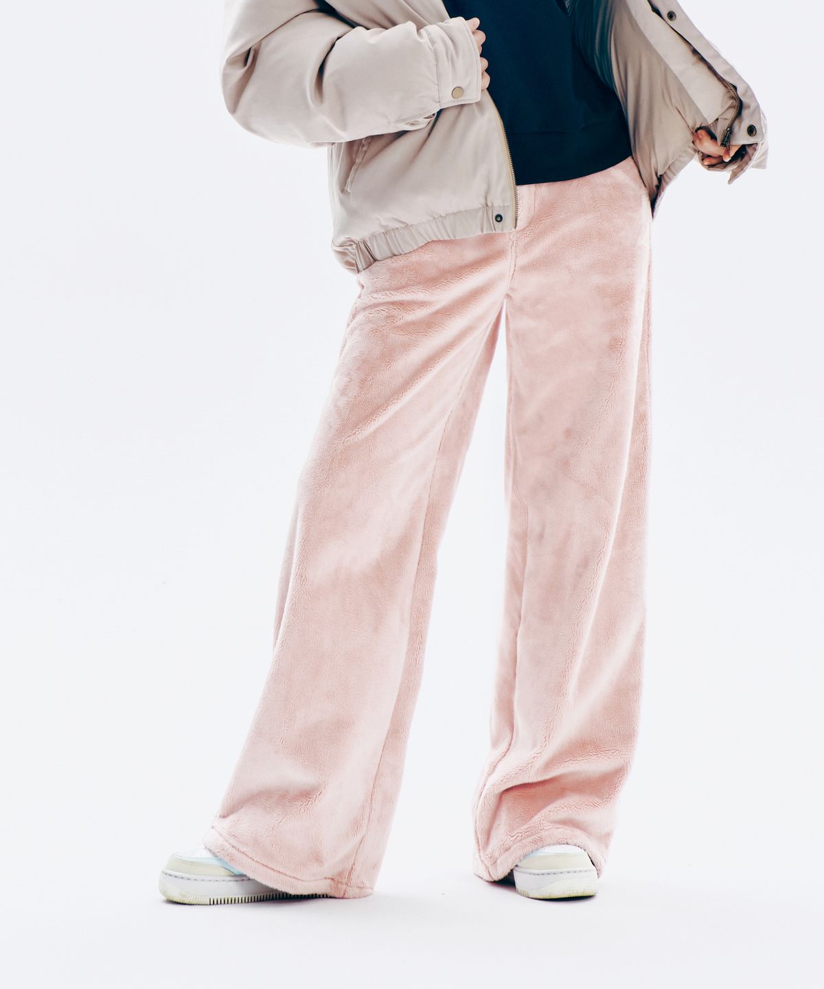 유희(YOUHEE) YOUHEE FUR TROUSERS PINK