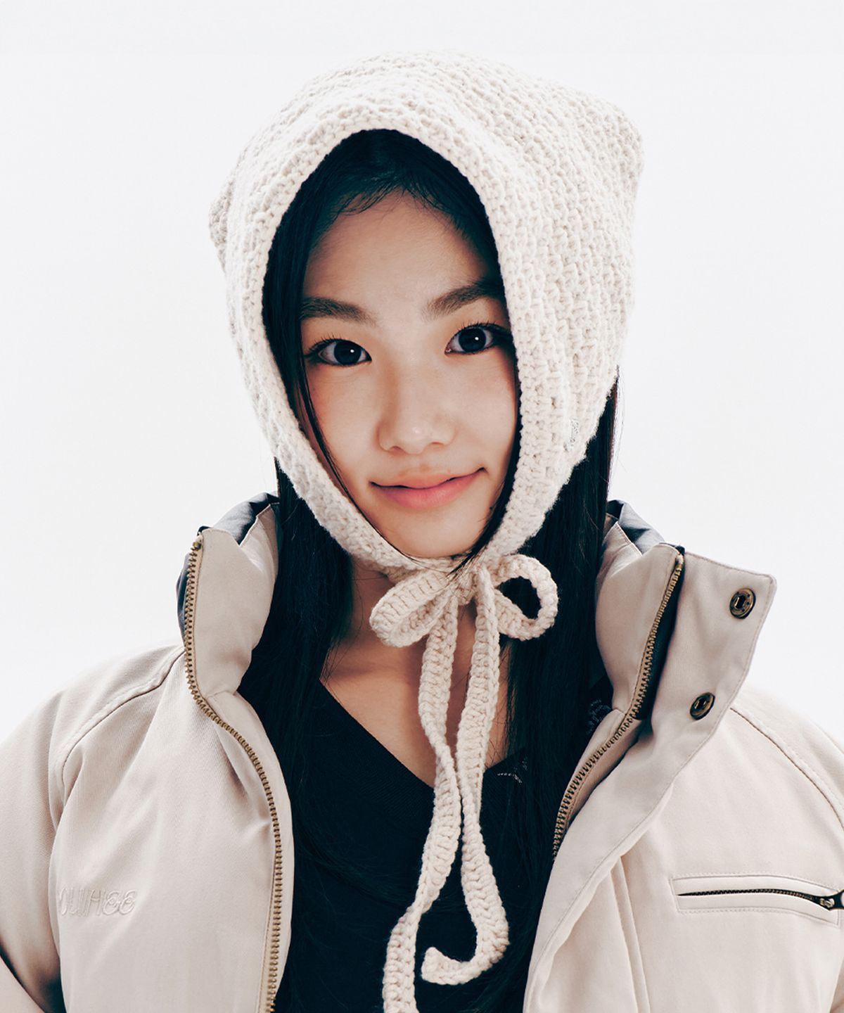 유희(YOUHEE) YOUHEE KNIT BANDANA BEIGE