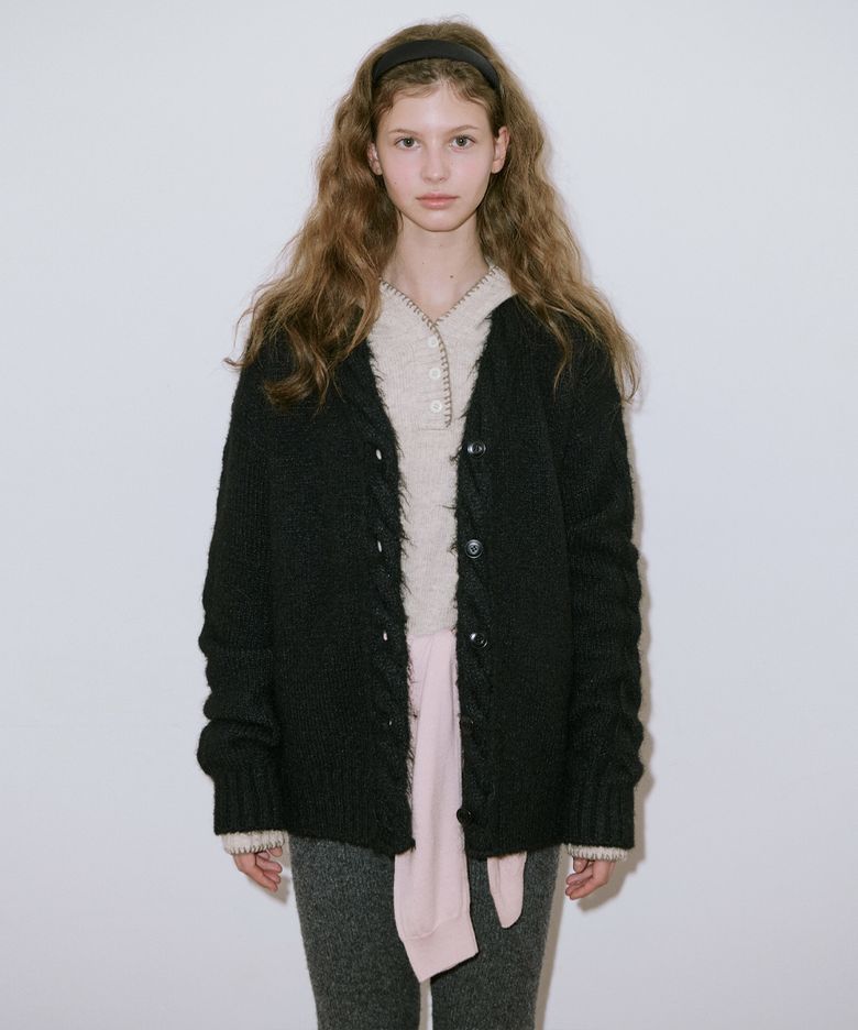 Hairy Fisher Cardigan (Black)