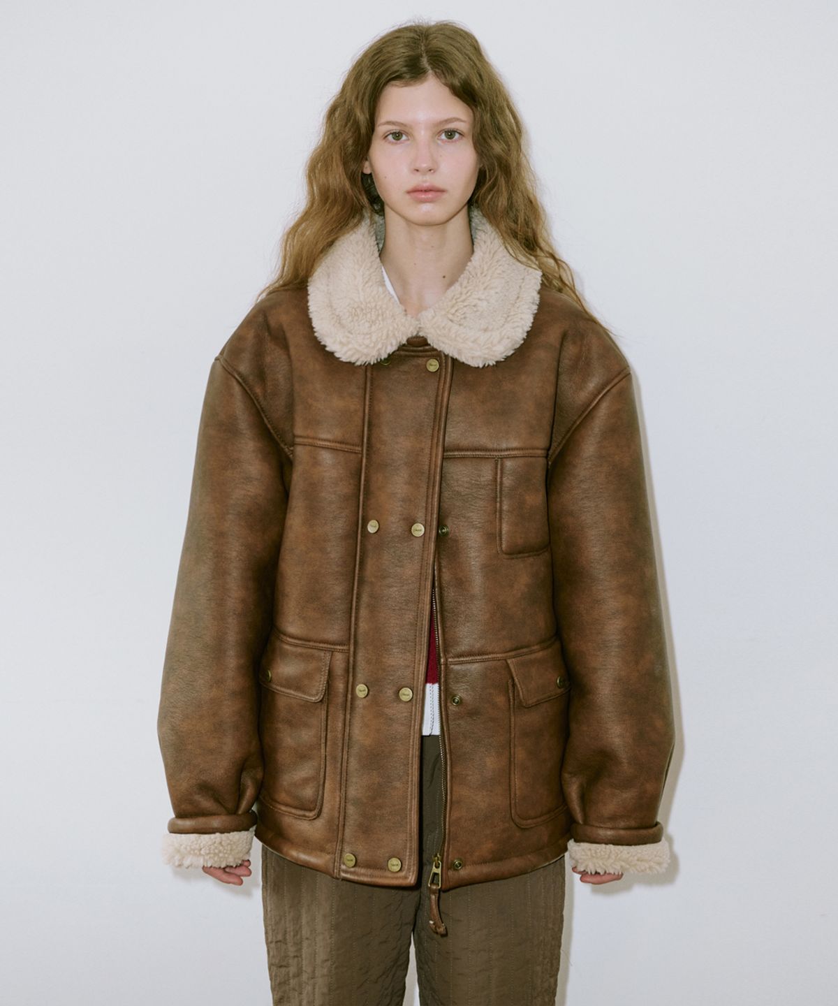 시눈(SINOON) Vintage Mustang Jacket (Brown)