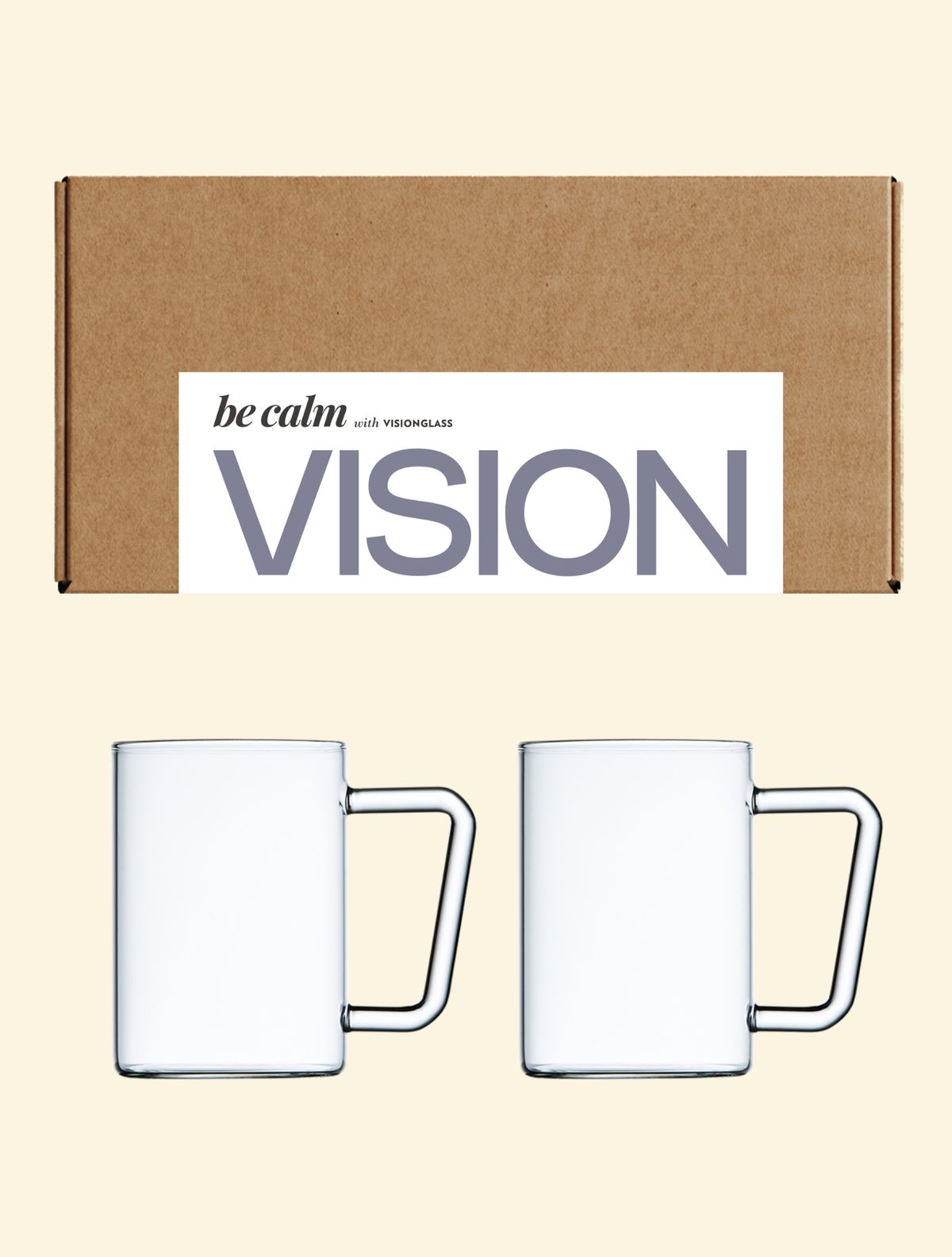 비젼글래스(VISIONGLASS) [기프트박스] 내열유리 머그 GD 500ml 2pack