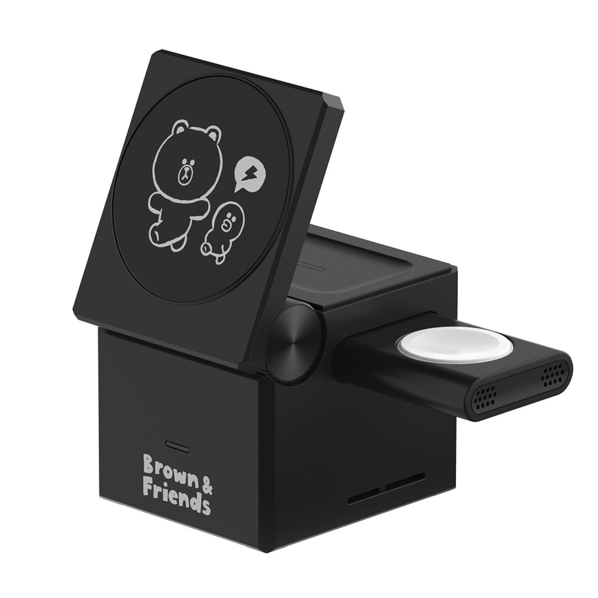 라인프렌즈(LINE FRIENDS) 브라운 EZ Trip 3in1 맥세이프 무선충전기 (799720)