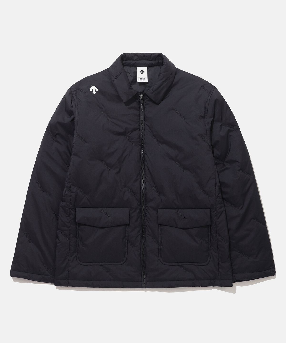 데상트(DESCENTE) 여성 오버핏 경량 퀼팅 패딩 블랙(SP322UPD99)