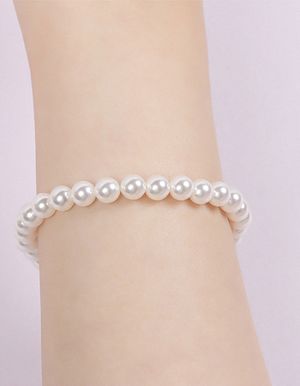 [자석 원터치]조이펄 팔찌_6mm 진주
