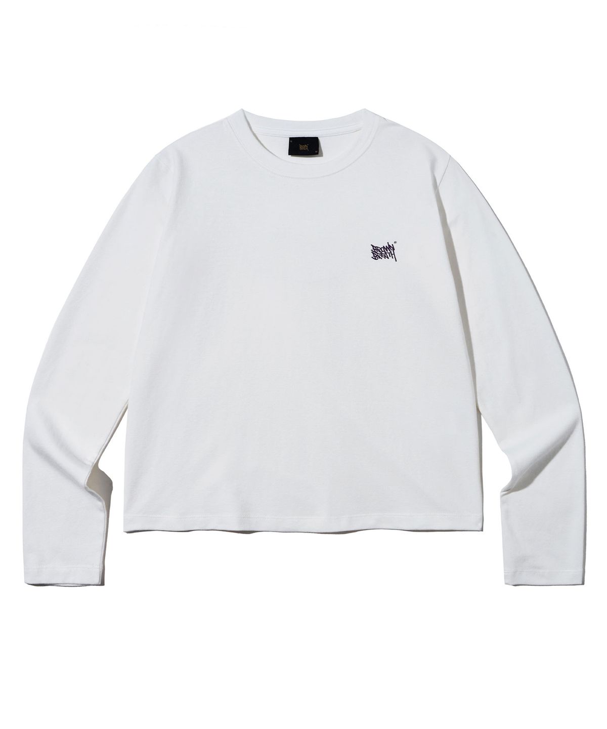 브라운브레스(BROWNBREATH) W TAG SPAN LONGSLEEVE - OFF WHITE