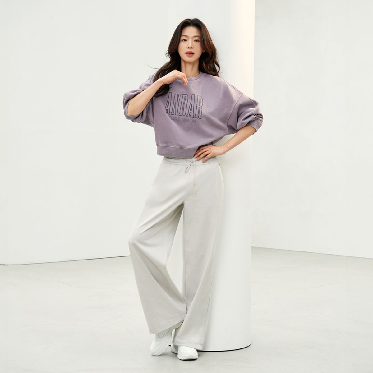 안다르(ANDAR) 에어리핏 기모 와이드 팬츠