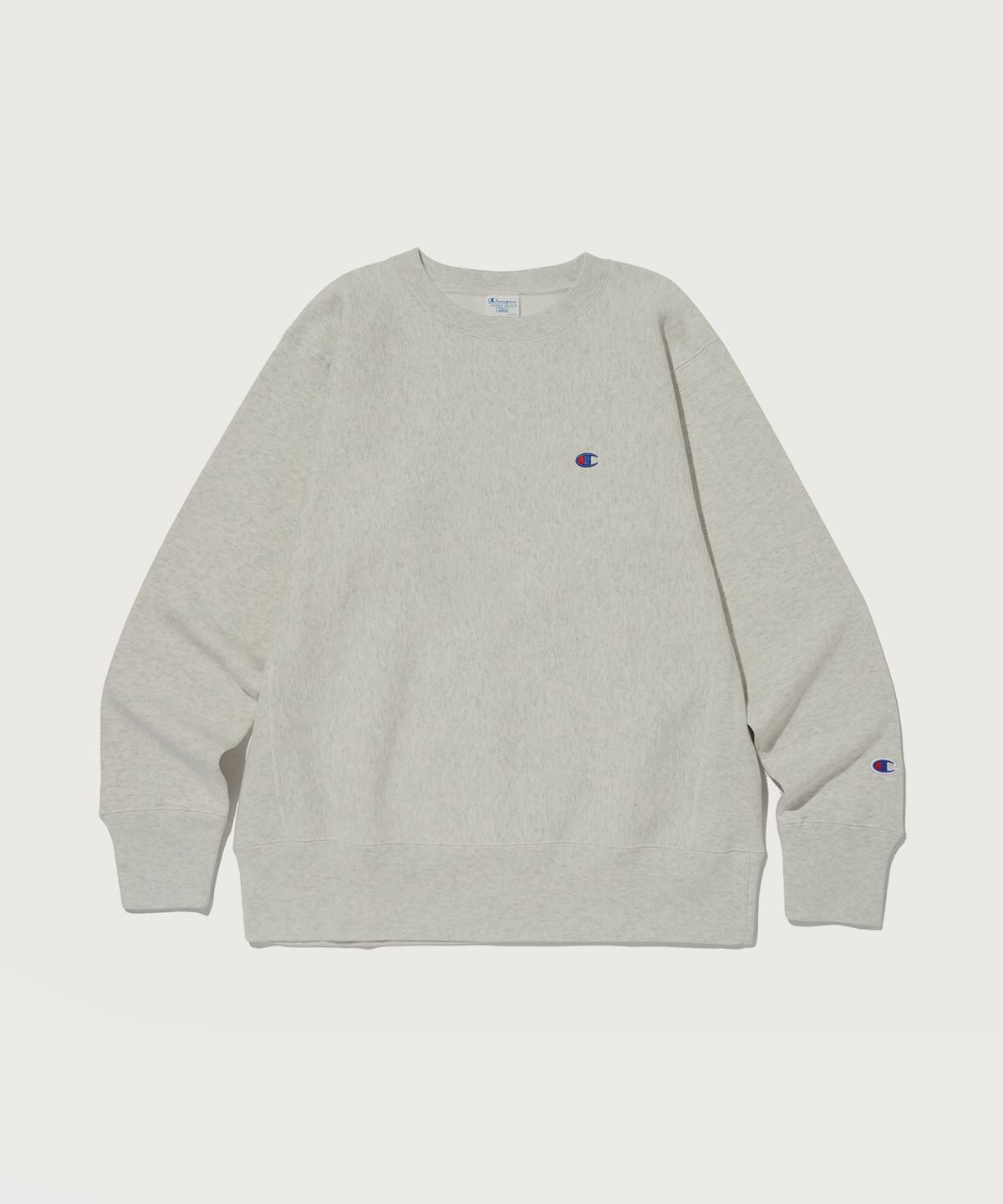 챔피온(CHAMPION) 리버스위브 블루택 루즈핏 스웨트셔츠 Cream