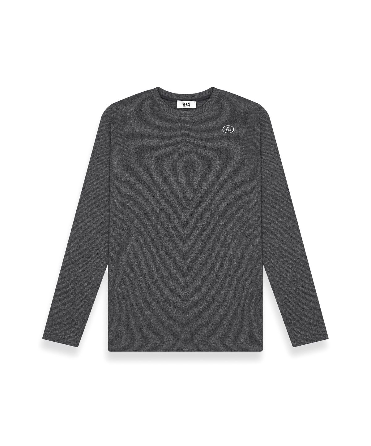 알포(R-4) R-0024 / BRUSHED KNIT - LONG SLEEVE TSHIRTS(GRAY)