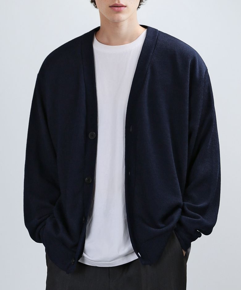 [OVER-FIT] GAFF TEX CARDIGAN (NAVY)
