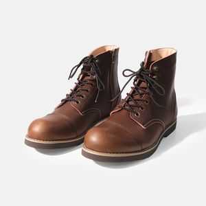 SP1024 아이론스텝 부츠 풀그레인 레더 브라운