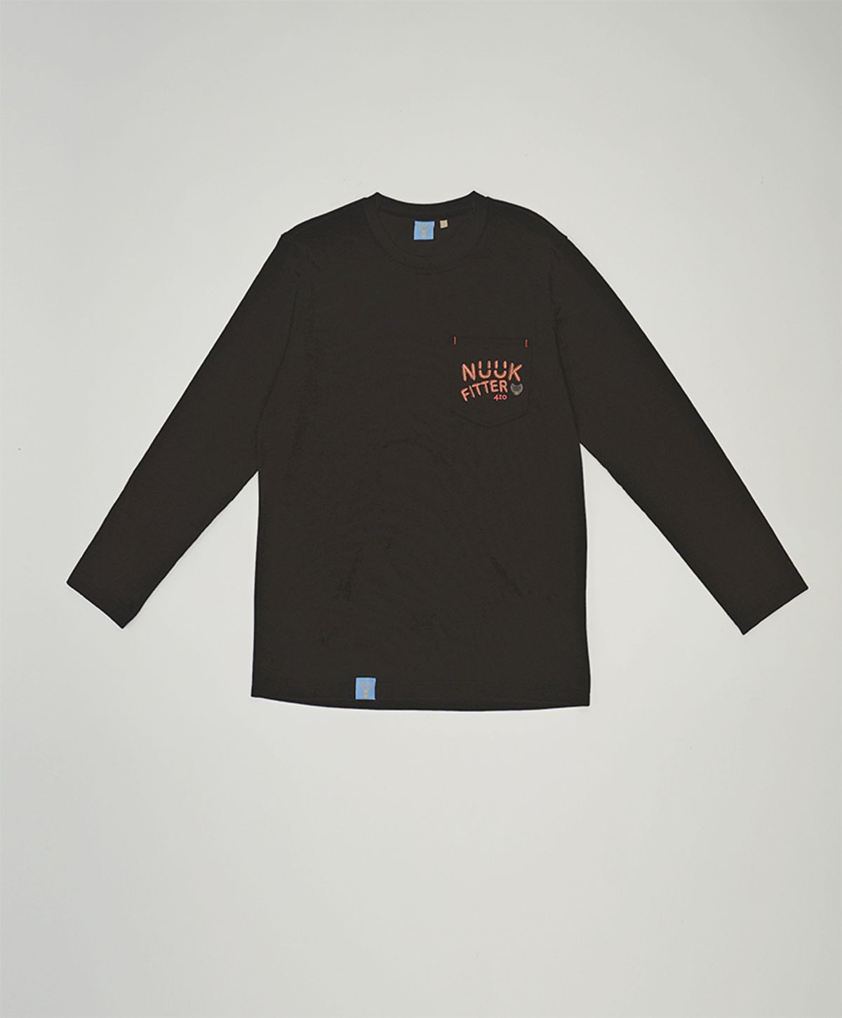 누크피터(NUUKFITTER) LONG SLEEVED POCKET T-SHIRT [BLACK]