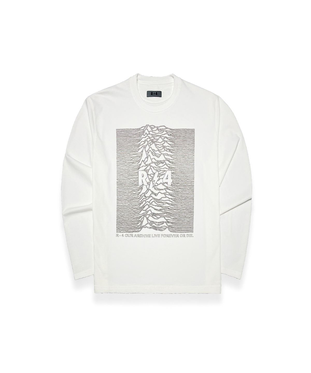알포(R-4) R-0015 / RRRR-WASHED LONG SLEEVE TSHIRTS(WHITE)