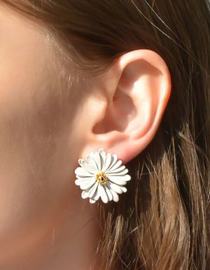 데이지꽃 스터드 이어링