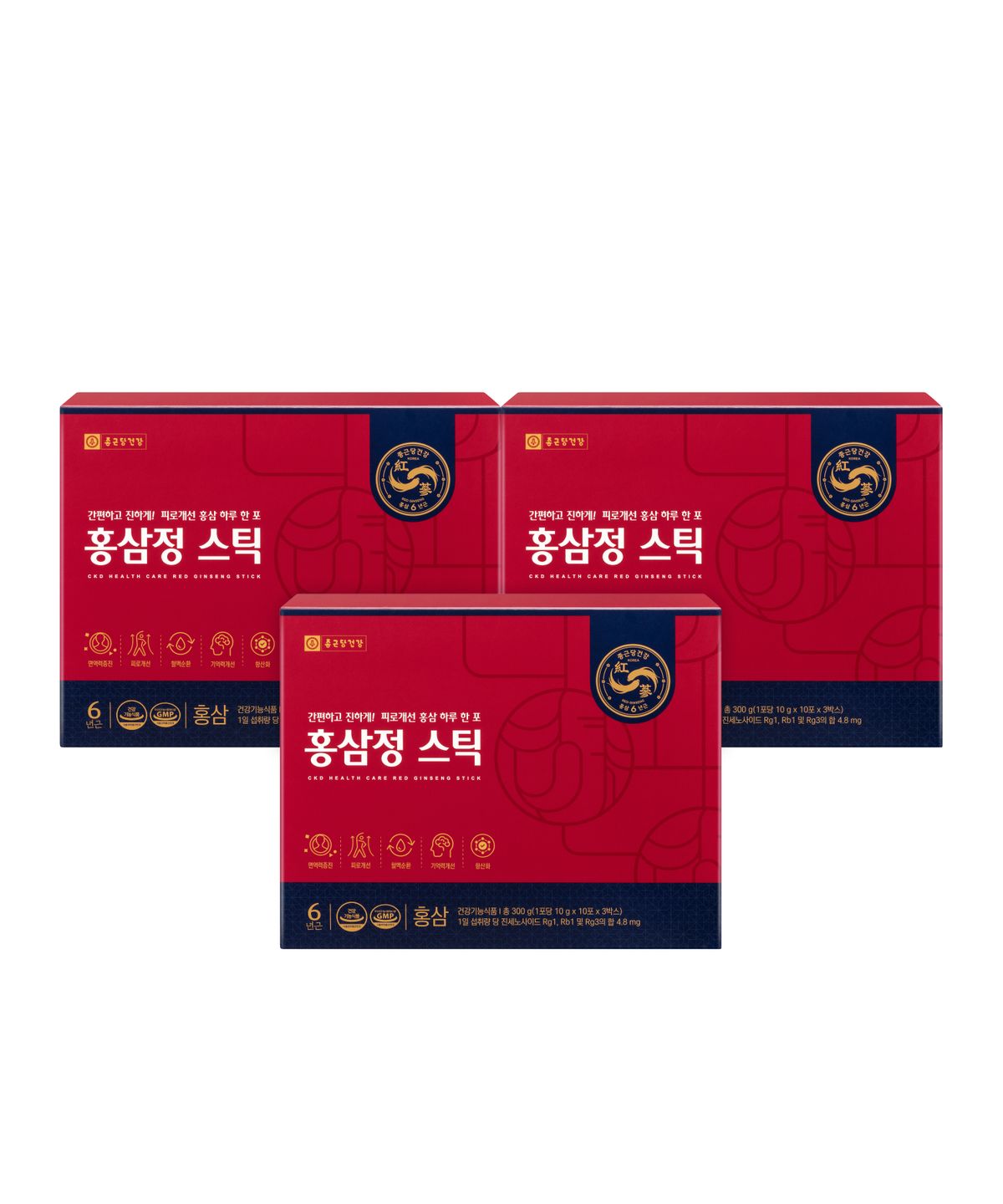 종근당건강(CKDHC) 홍삼정스틱 3박스(90포) + 쇼핑백3개