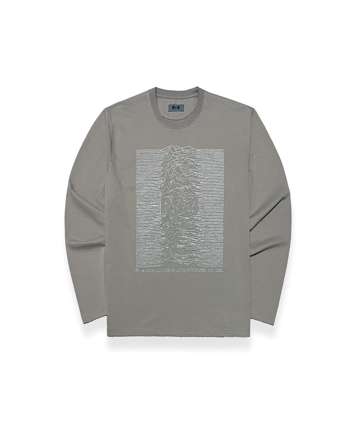 알포(R-4) R-0015 / RRRR-WASHED LONG SLEEVE TSHIRTS(BROWN)