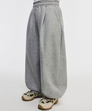벌룬핏 스웨트 팬츠[라이트그레이]