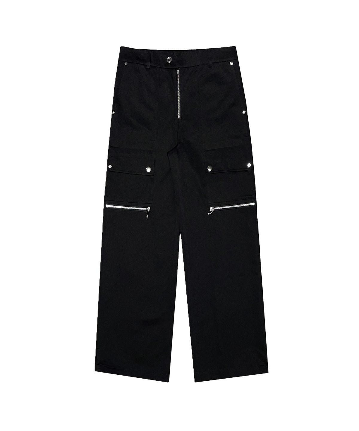 알포(R-4) R-0019 UTILITY-ZIP CARGO PANTS(BLACK)