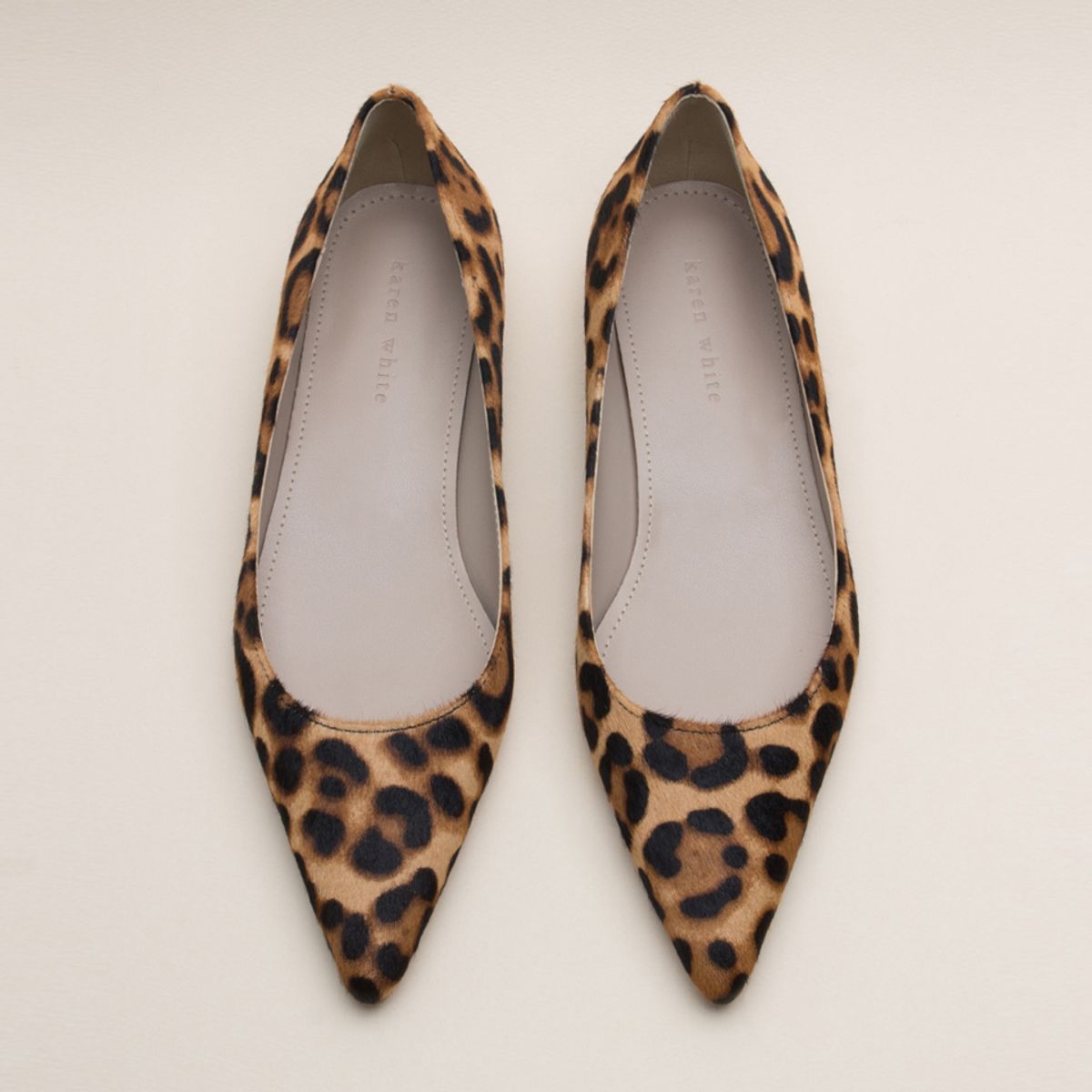 카렌화이트(KAREN WHITE) Leopard flat shoes kw2739 1cm 플랫