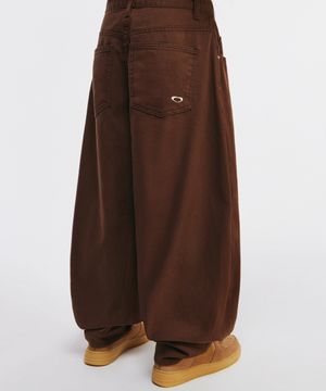 코튼 스윙 벌룬핏 팬츠[브라운]