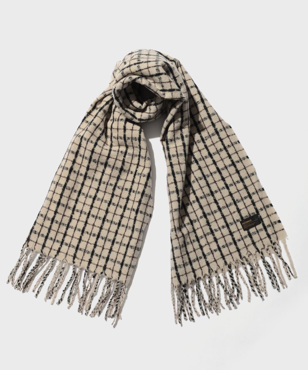 피스메이커(PIECE MAKER) GRID CHECK MUFFLER (IVORY)