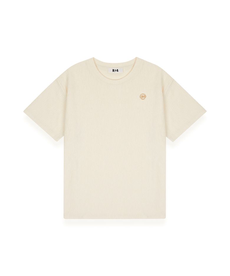 R-0027 / TWEED SHORT TSHIRTS(IVORY)