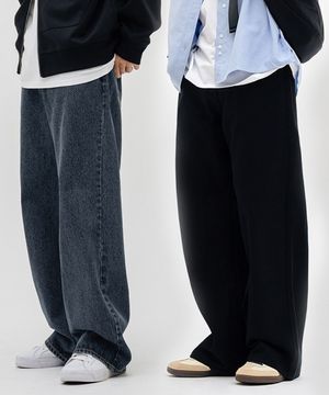 [2PACK] 노멀 와이드 데님 팬츠 5 Color [ULZD_0001]