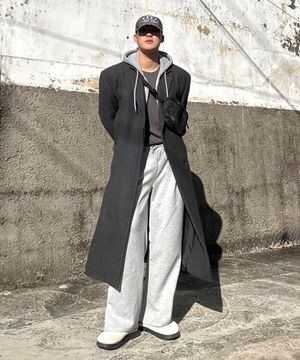 원턱 와이드 스웨트 팬츠 2 Color [ULZT_0001]