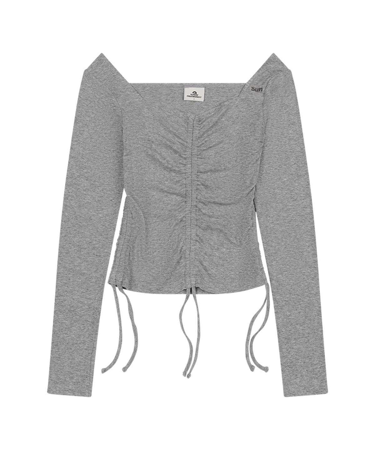 선데이후르츠마켓(SUNDAY FRUIT MARKET) SUNDAY STRING LS TEE GRAY